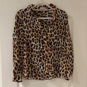 Alice + Olivia Leopard Print Blouse